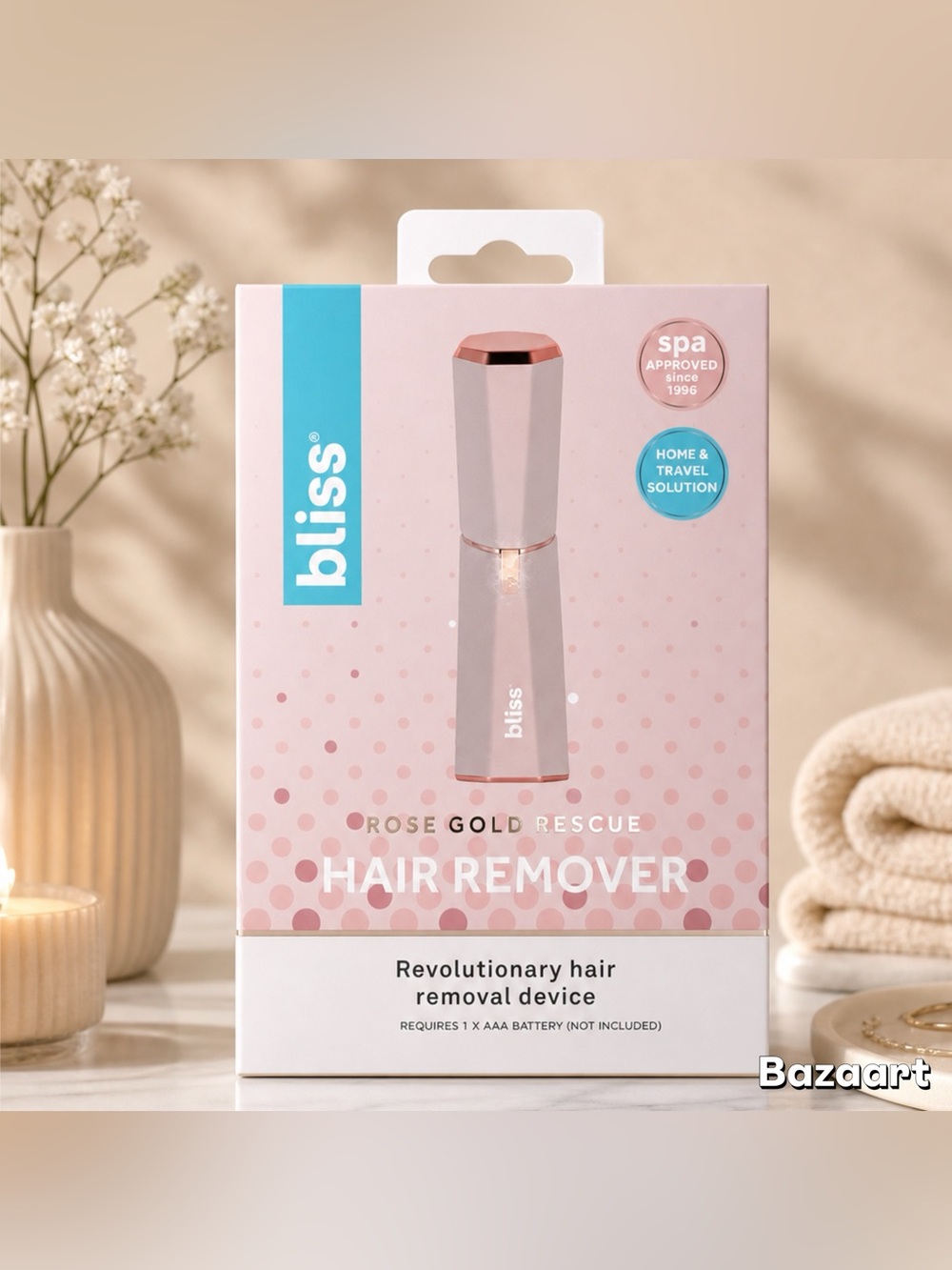 New Bliss Rose Gold Precision Hair Remover – Smooth Skin Anytime, Anywhere